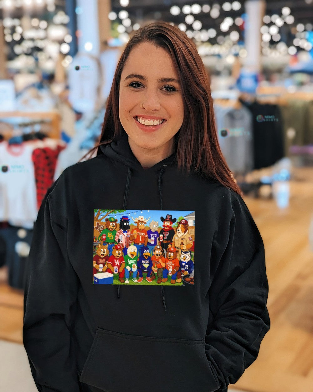 The Texas FBS family portrait King of the Hill shirt
