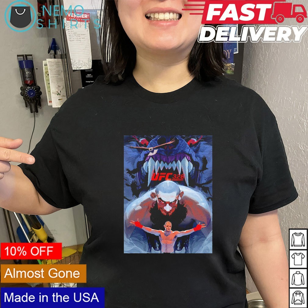 The UFC 328 Khamzat Chimaev vs Sean Strickland shirt