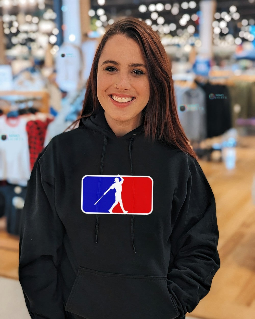 The natural MLB Major League Baseball logo shirt