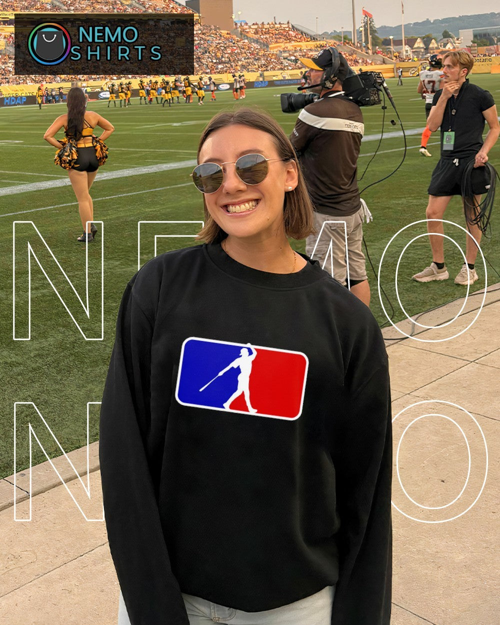 The natural MLB Major League Baseball logo shirt