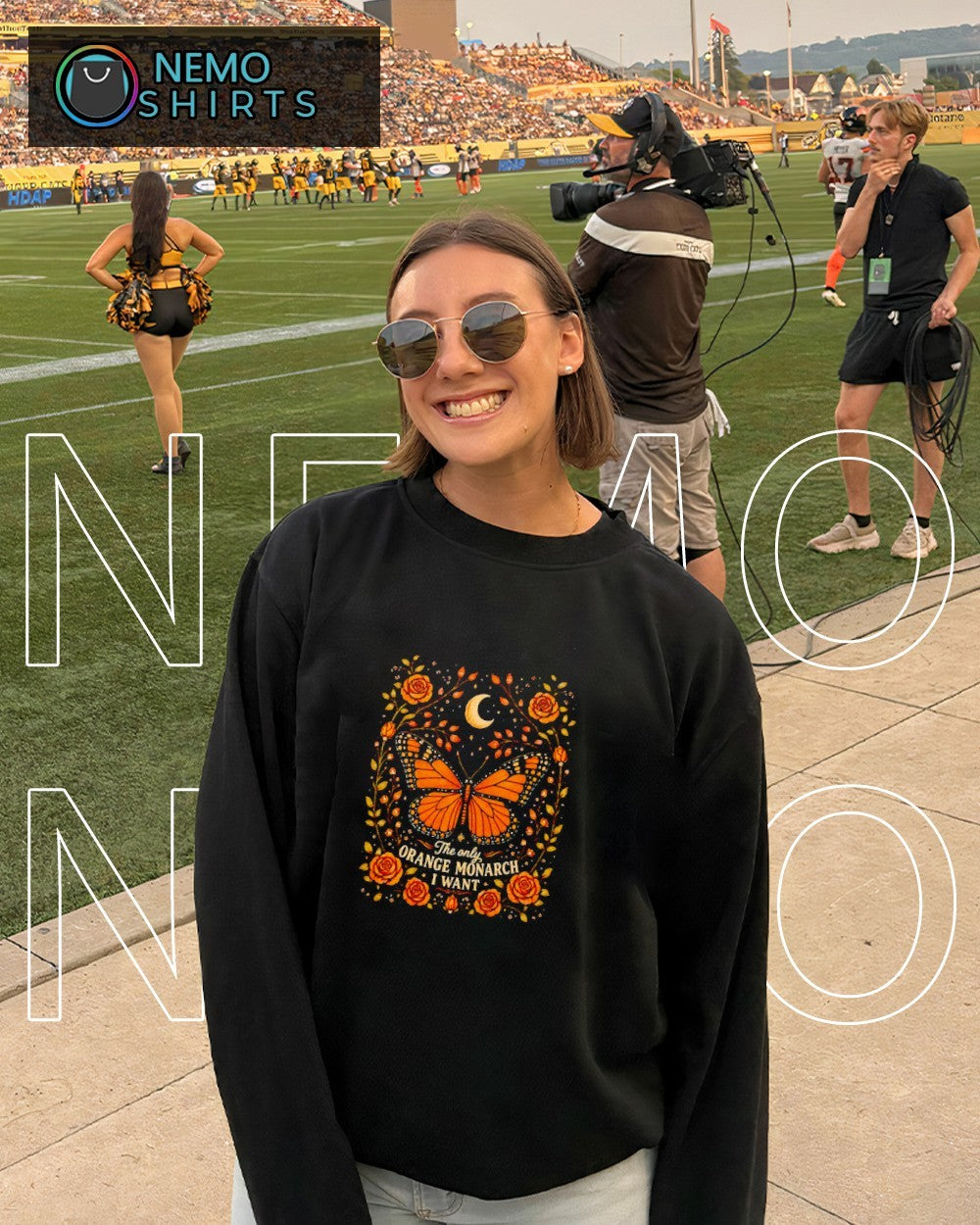 The only orange monarch I want butterfly and flowers shirt