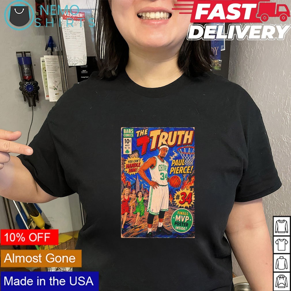 The truth Paul Pierce finals MVP Boston Celtics comic shirt