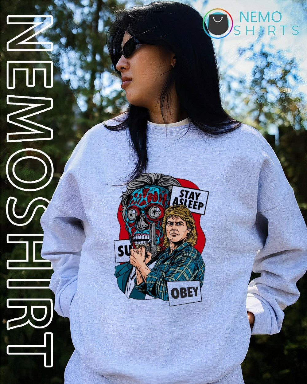 They Live film obey stay asleep shirt