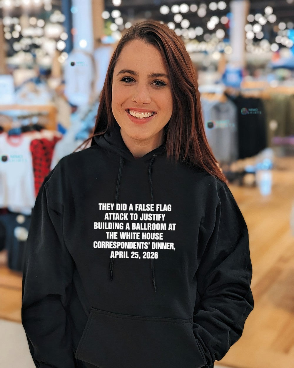 They did a false flag attack in order to justify building a ballroom shirt