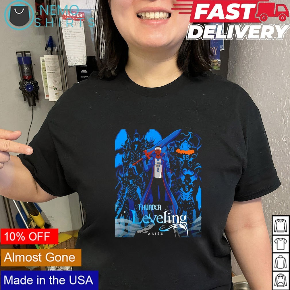 Thunder Leveling Solo Leveling Oklahoma City Thunder shirt