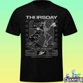 Thursday Silver Skeleton Print Shirt