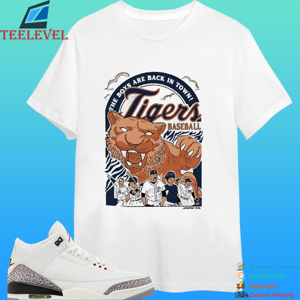 Tigers Baseball The Boys Are Back In Town Shirt