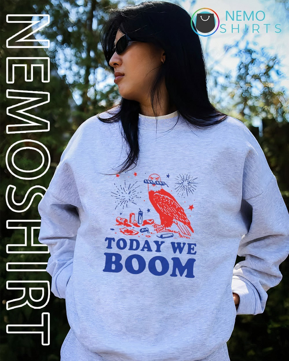 Today we boom bald eagle shirt
