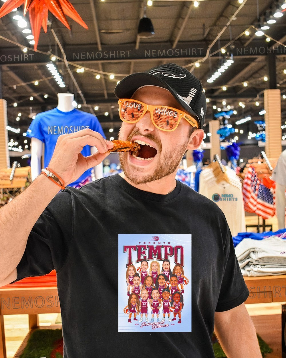 Toronto Tempo 2026 Inaugural season caricature team shirt