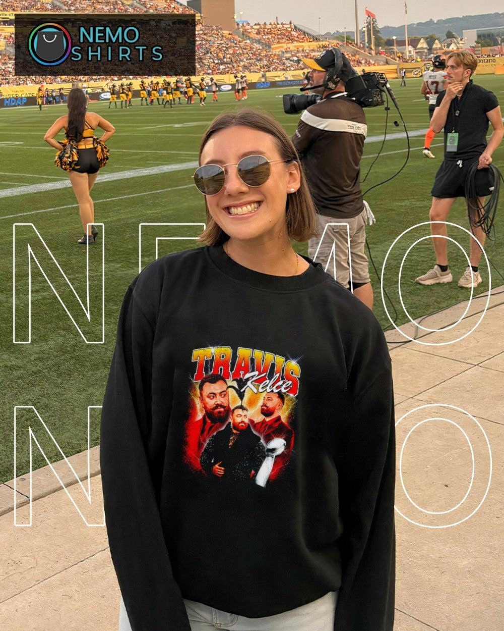 Travis Kelce trophy graphic shirt