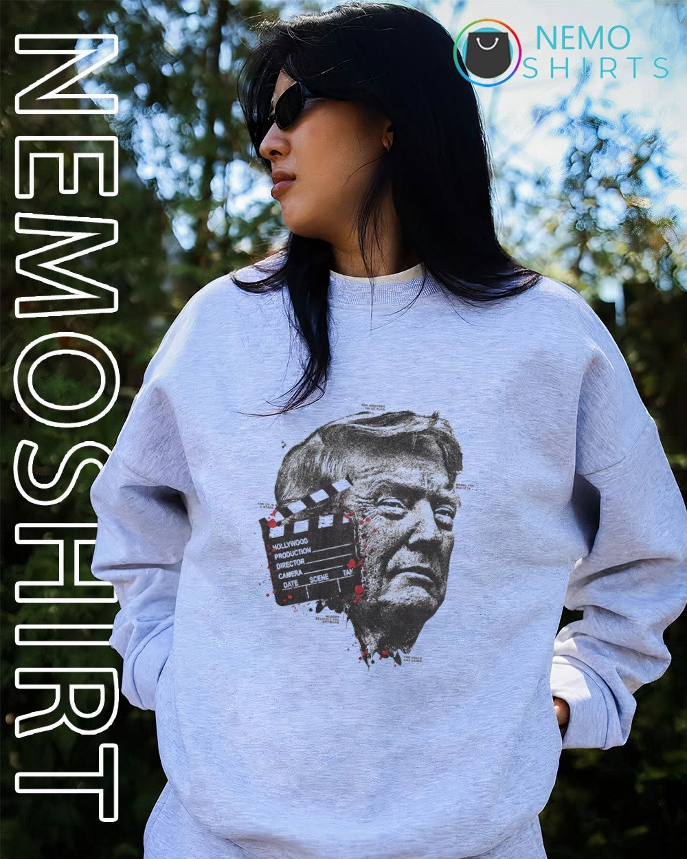Trump Hollywood for another false flag the us is a stage shirt