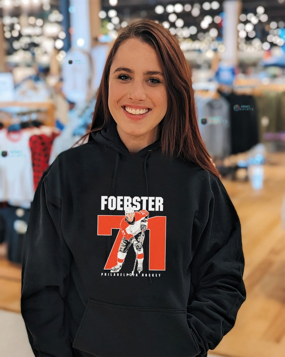 Tyson Foerster 71 Philadelphia Flyers hockey number shirt