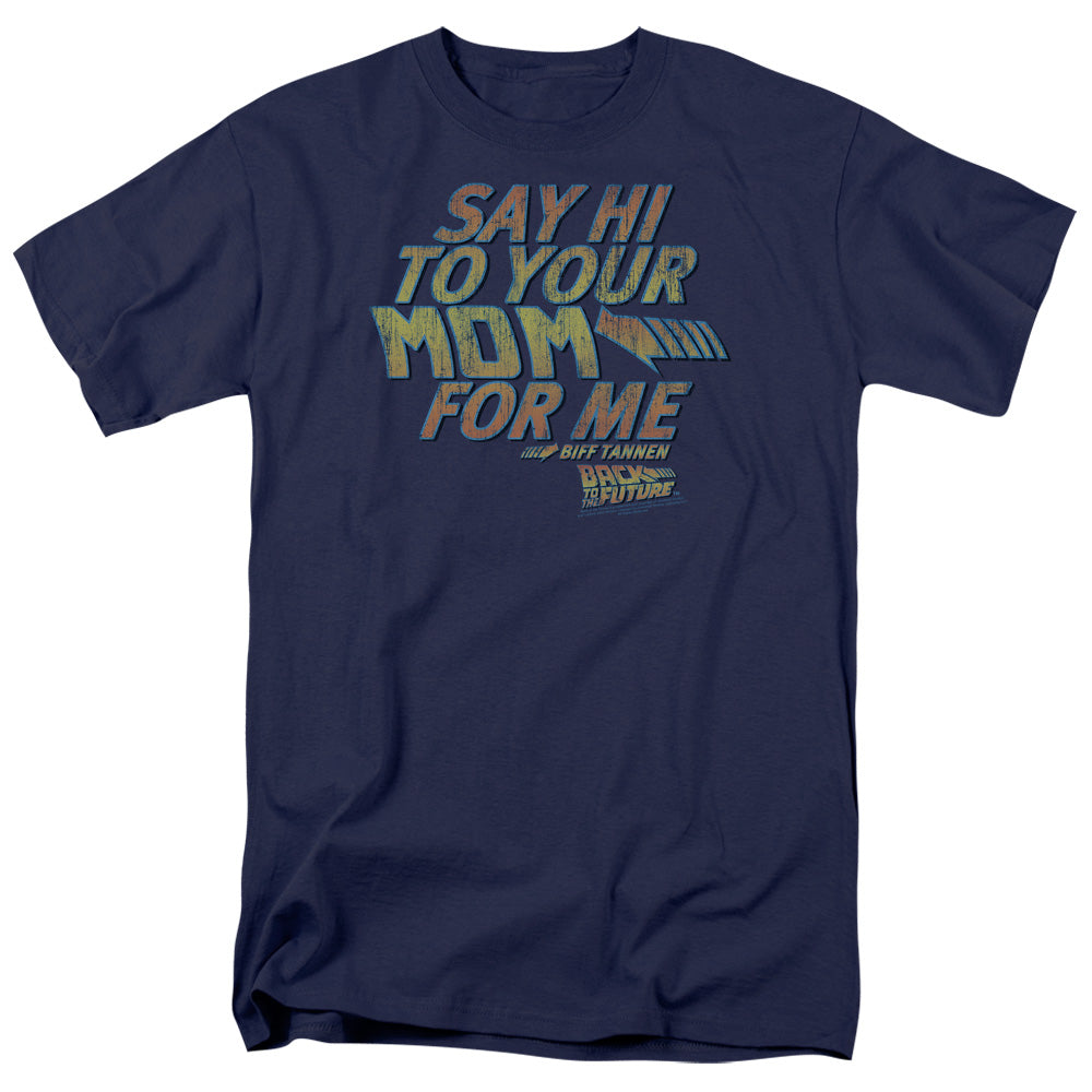 Back Future Say Hi Navy Navy Unisex T-shirt, Sweatshirt, Hoodie (1)