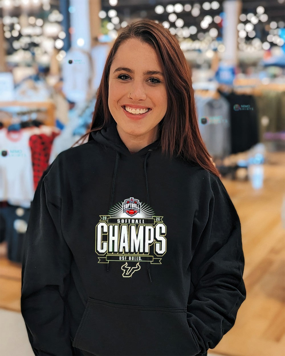 USF Bulls 2026 American Conference Softball Tournament Champions logo shirt