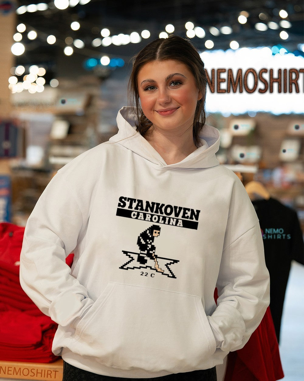 Logan Stankoven Carolina 22 C Retro Hockey shirt