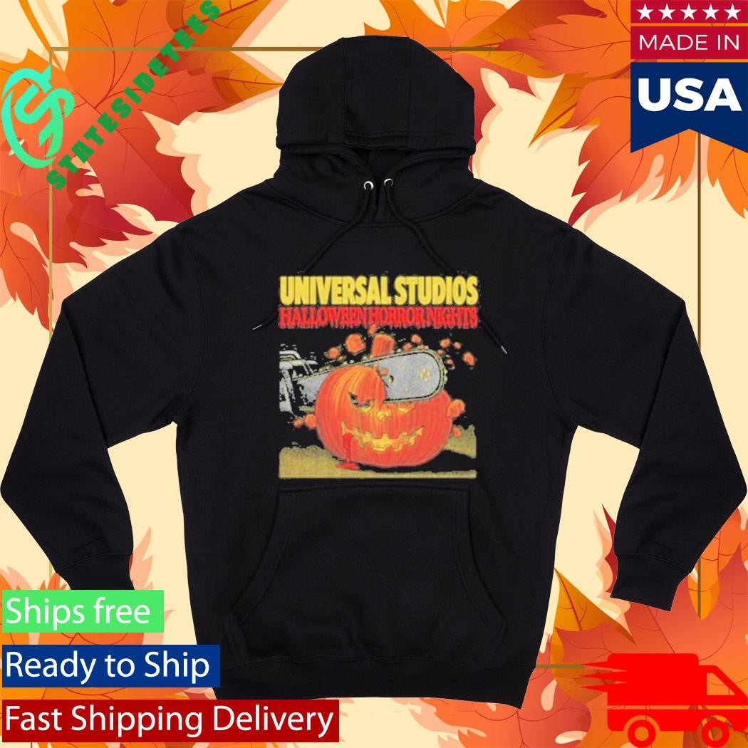 Universal Studios Halloween Horror Nights Razors In The Night Pumpkin Night Shirt