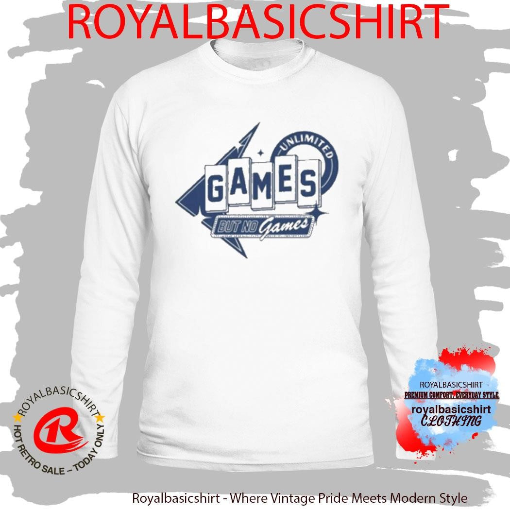 Unlimited Bacon But No Games Sign Shirt