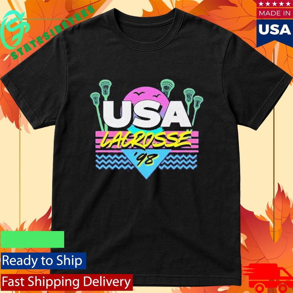 Usa Lacrosse Purple Sunset Shirt