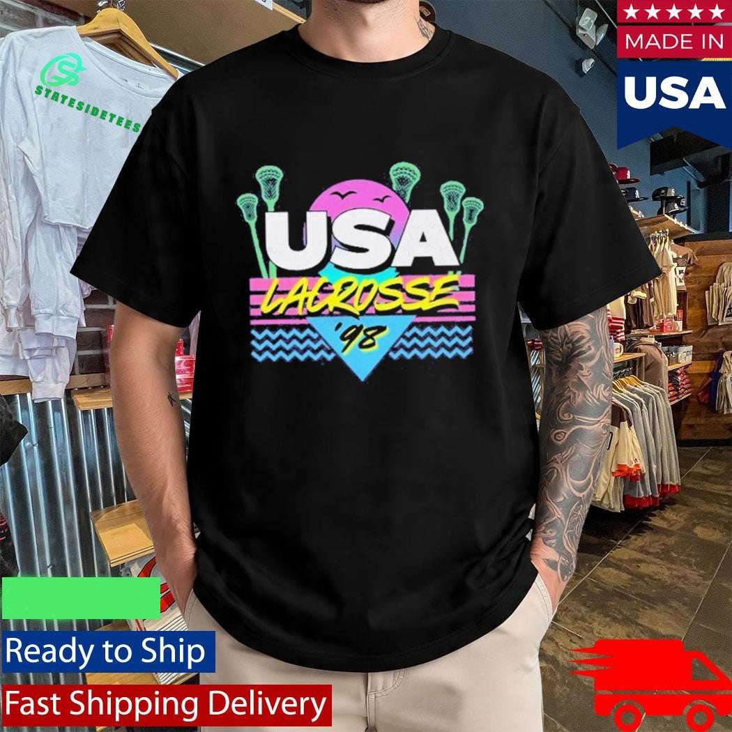 Usa Lacrosse Purple Sunset Shirt