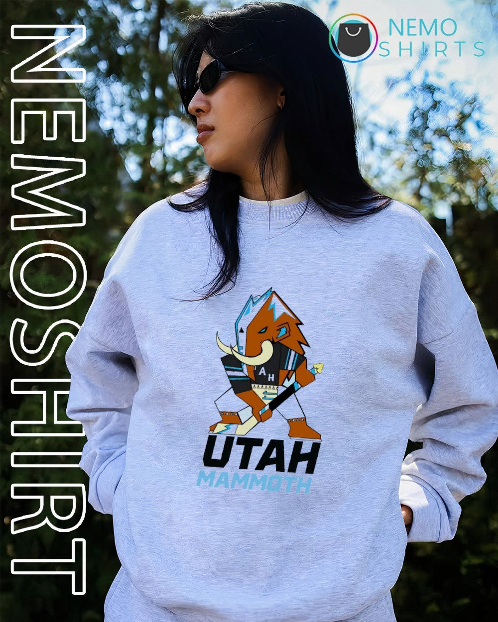 Utah Mammoth mascot logo shirt