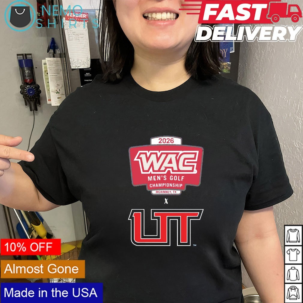 Utah Tech Trailblazers 2026 WAC men’s golf championship shirt