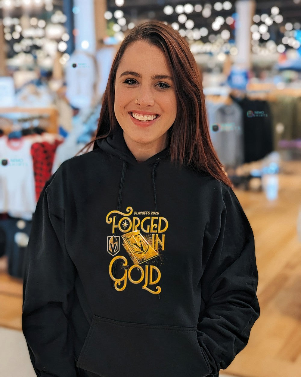 Vegas Golden Knights 2026 Playoffs Forged in Gold Slogan shirt