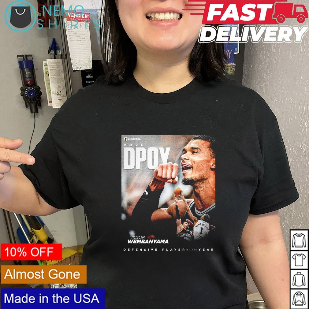 Victor Wembanyama 2026 Defensive Player of the Year shirt