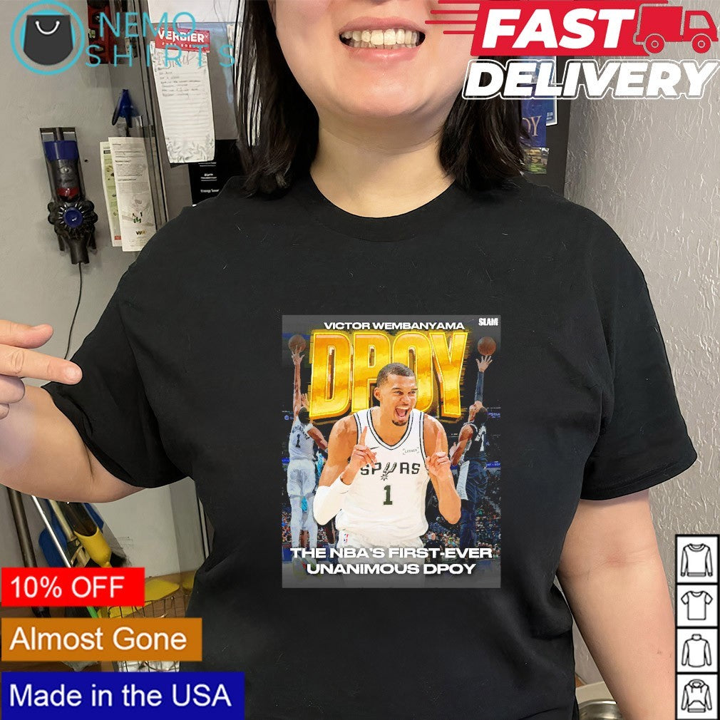 Victor Wembanyama DPOY the NBA first ever unanimous DPOY shirt