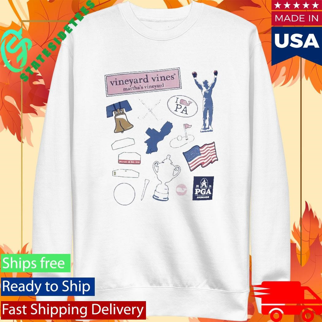 Vineyard Vines 2026 PGA Championship Philly Motif Shirt