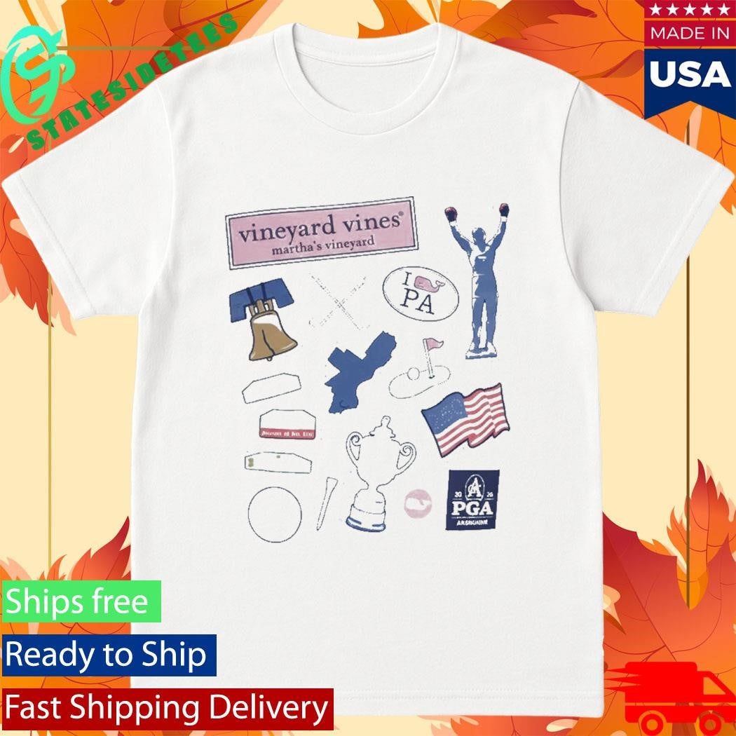 Vineyard Vines 2026 PGA Championship Philly Motif Shirt