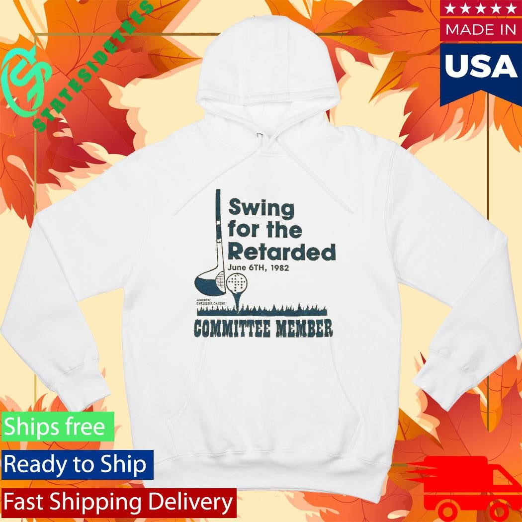 Vintage 1982 Golf Charity Swing for the Retarded Committee Member Shirt