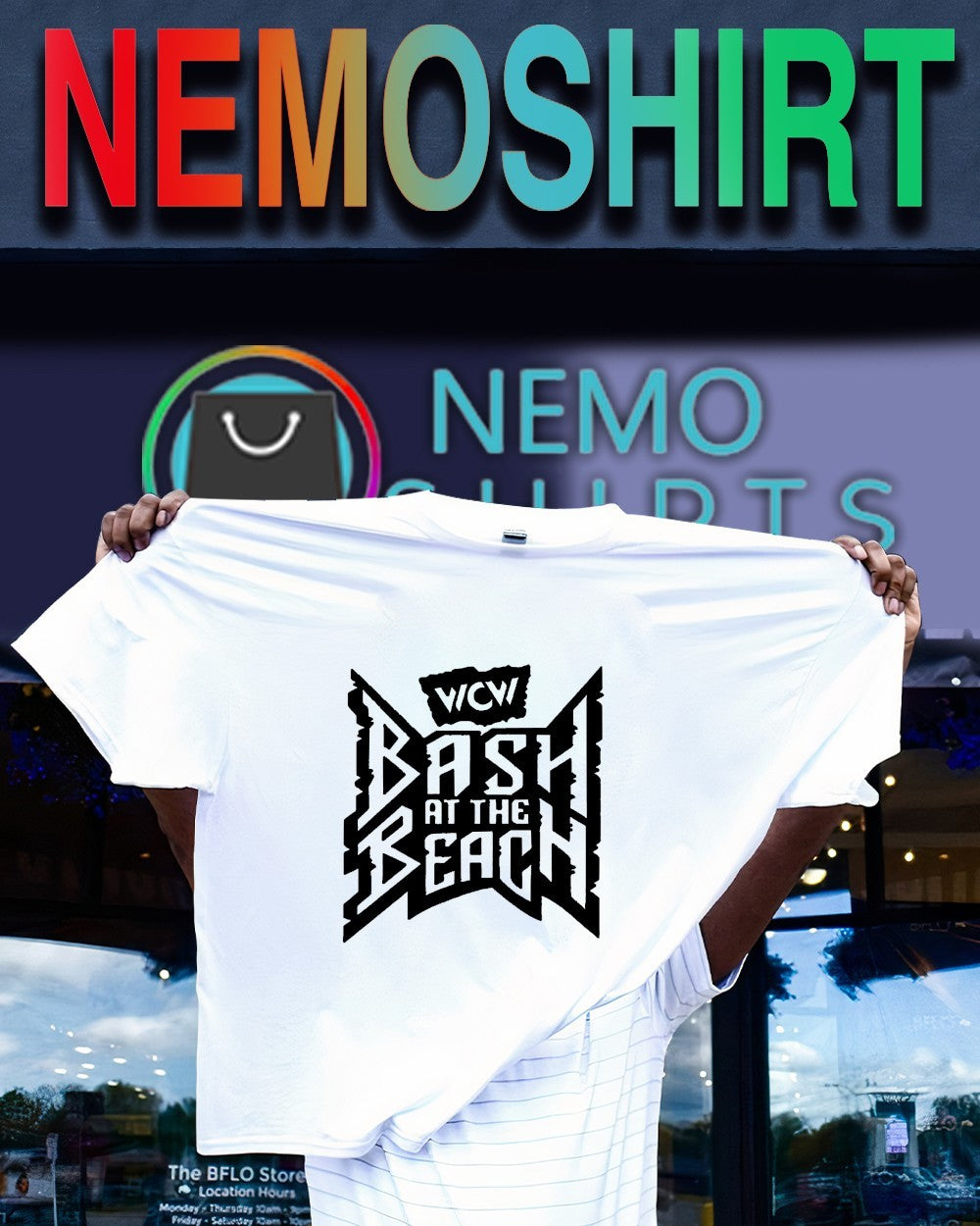 WCW Bash at the Beach 1996 wrestling shirt