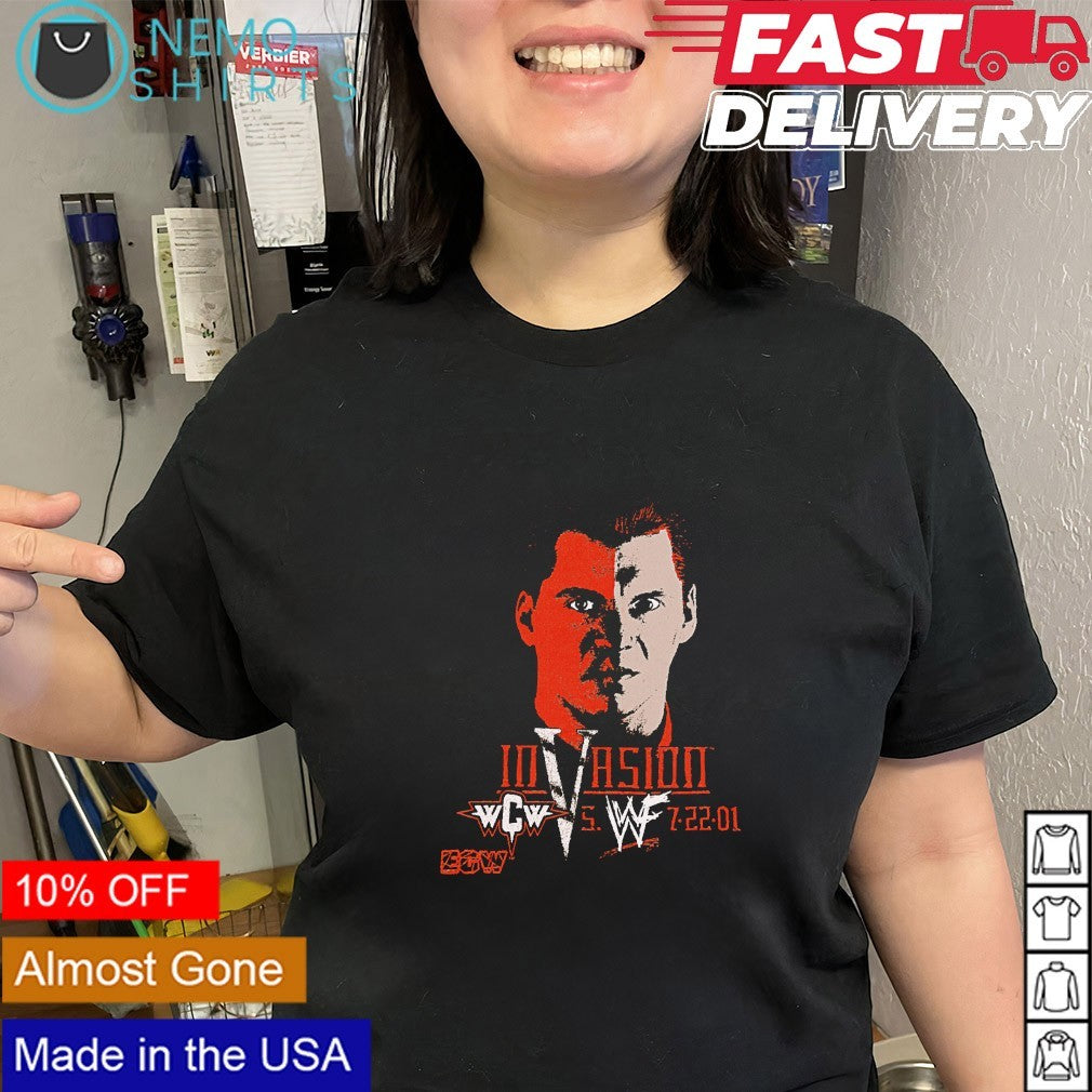 WWF Invasion Vince and Shane McMahon shirt