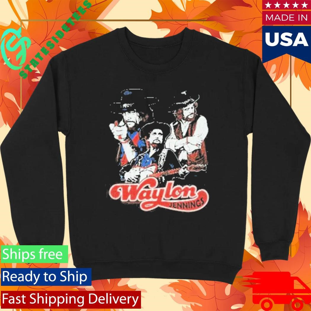 Waylon Triple Pic Jennings Shirt