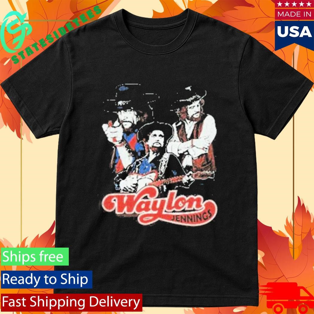 Waylon Triple Pic Jennings Shirt