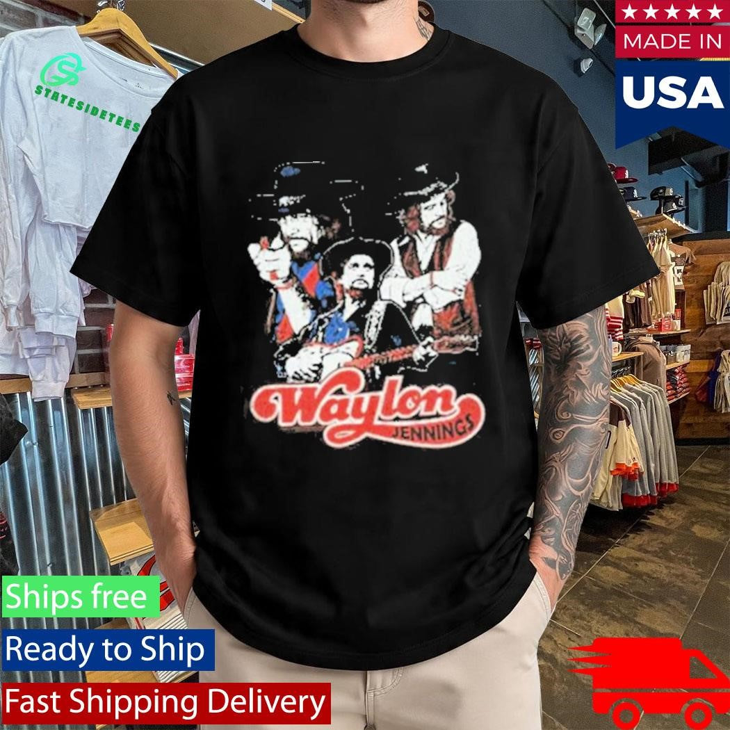Waylon Triple Pic Jennings Shirt