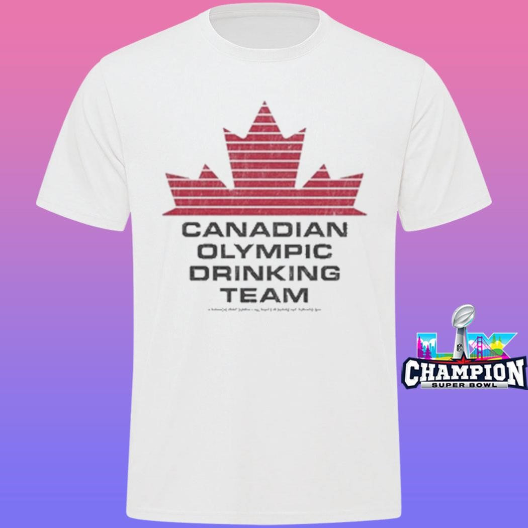 We Are Paranoid Team Canada Olympic Drinking Team Shirt