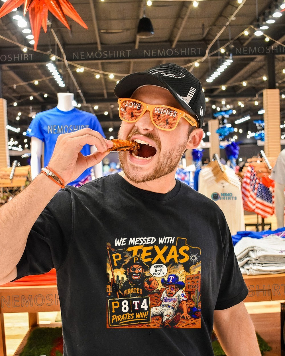 We messed with Texas hoist the cone Pittsburgh Pirates win shirt