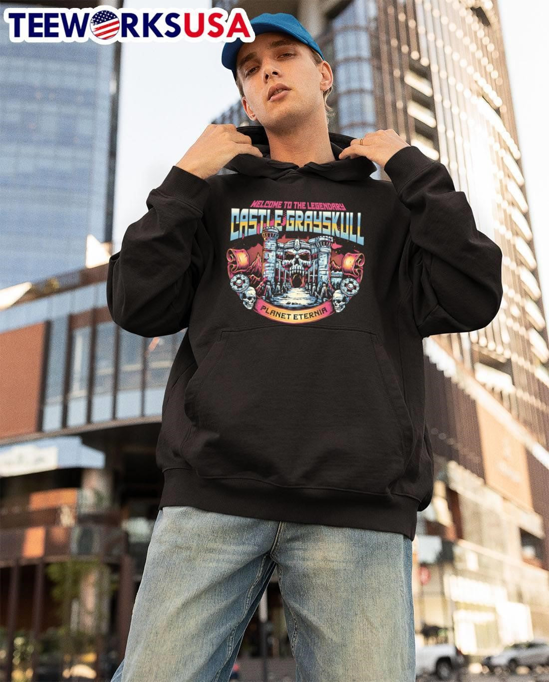 Welcome To The Legendary Castle Grayskull Planet Eternia Skull Fortress Graphic shirt