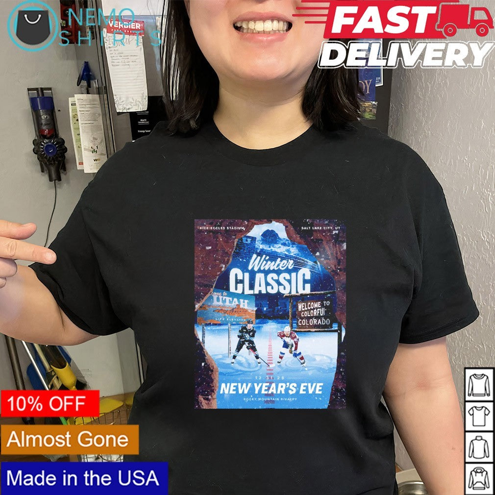 Welcome to colorful Colorado Avalanche 2026 New Year’s eve winter classic shirt