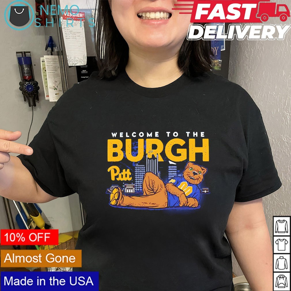 Welcome to the burgh Pittsburgh Panthers cityscape mascot shirt