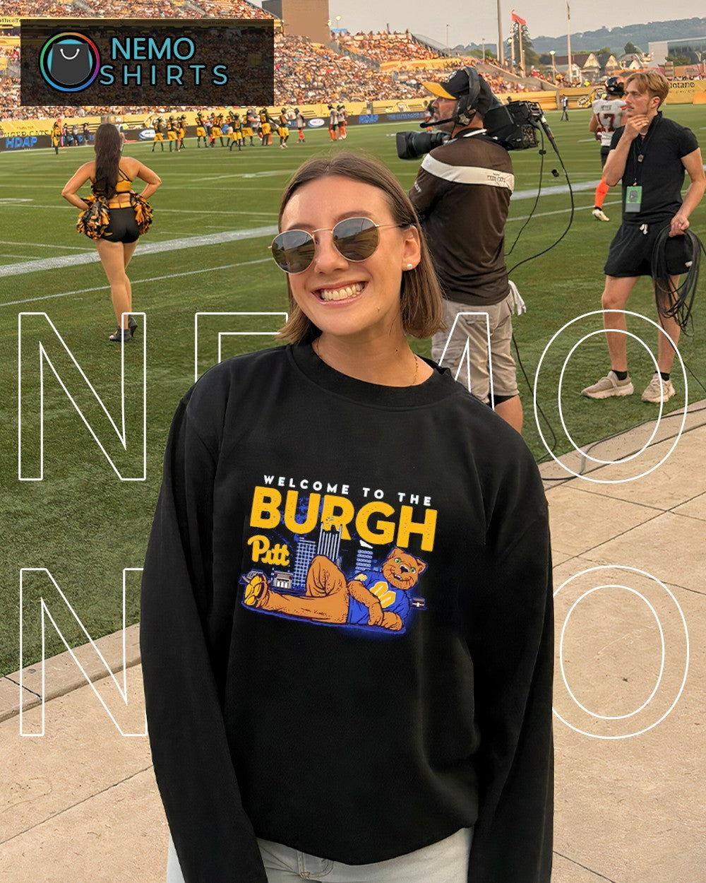 Welcome to the burgh Pittsburgh Panthers cityscape mascot shirt
