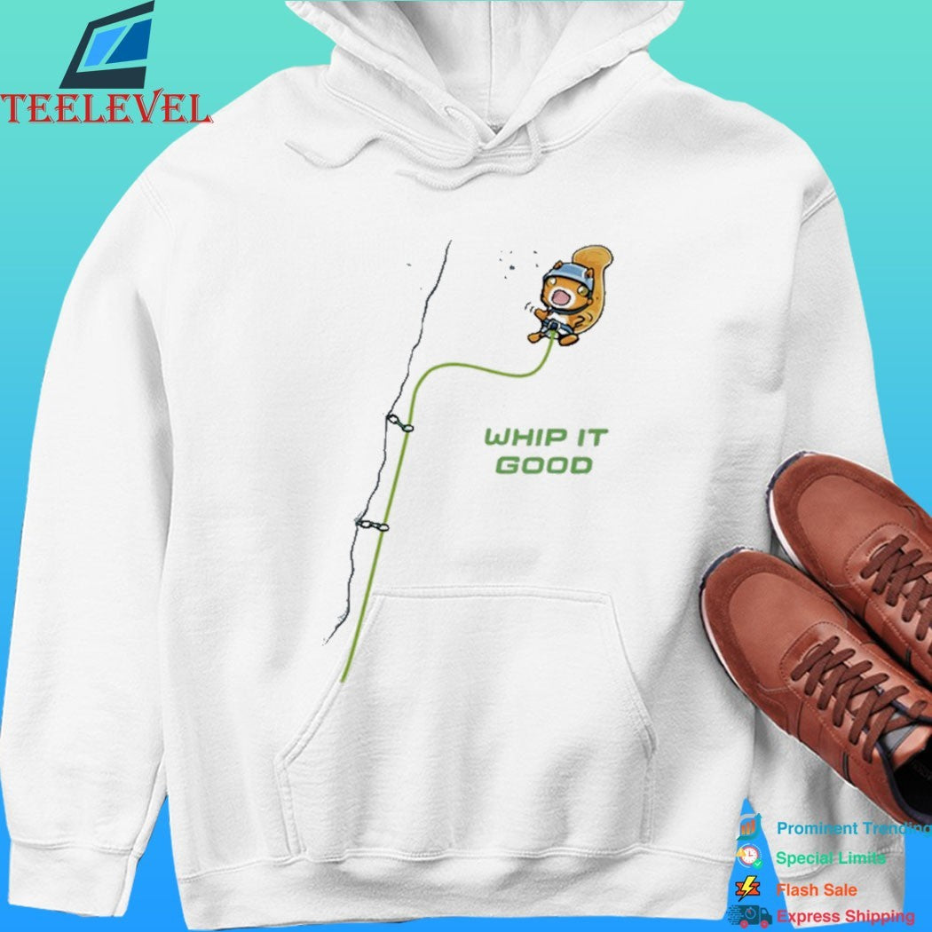 Whip It Good Rock Climbing Squirrel Shirt