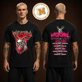 White Chaple Band Merch Tee Australia 2026 Back Sided Tour Date Two Sided Unisex Black T-Shirt
