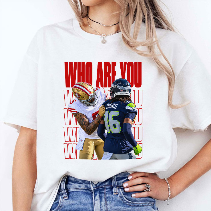 Who Are You Football Mike Evans Vs Trevon Diggs Viral Moment T Shirt