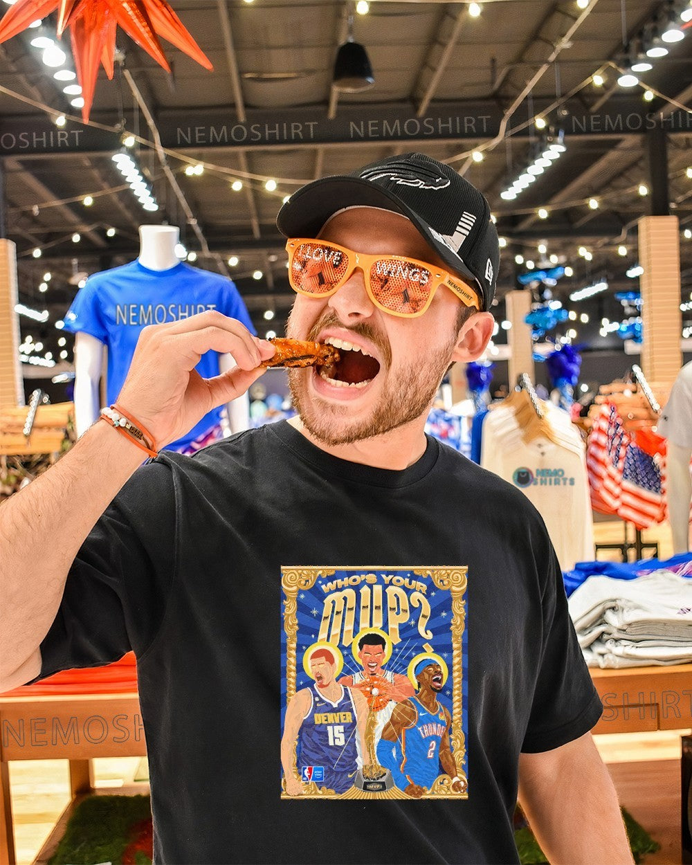 Who’s your MVP Nikola Jokić Victor Wemby and Shai shirt