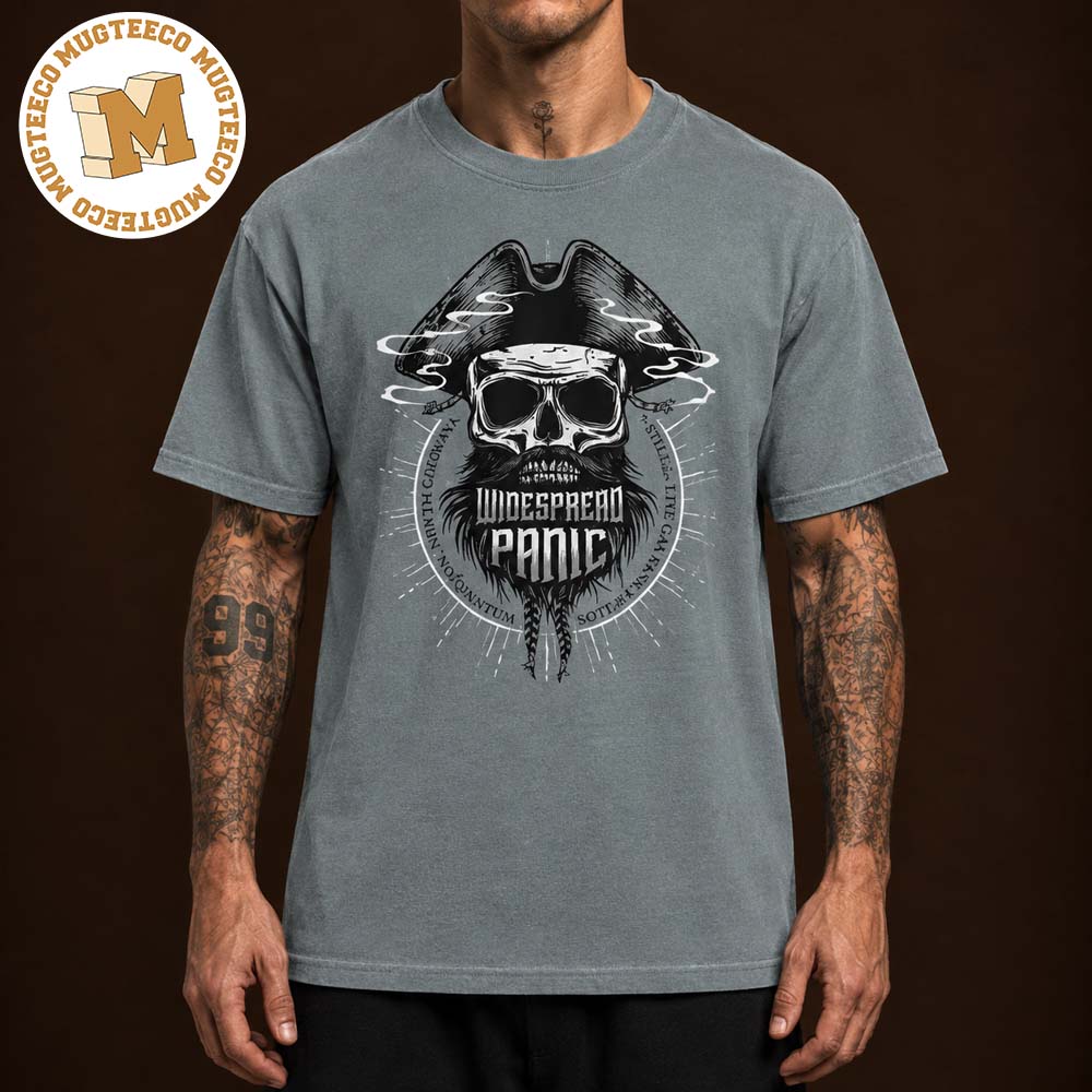 Widespread Panic Skull Pirate Vintage Graphic Unisex T-Shirt