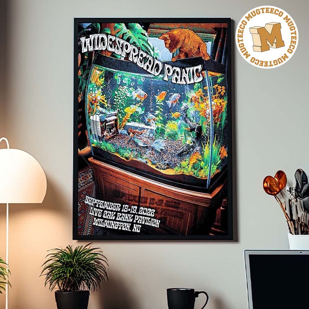 Widespread Panic Wilmington NC Merch Tee Live Oak Bank Pavilion at Riverfront Park On September 18 And 19 2026 Poster Canvas