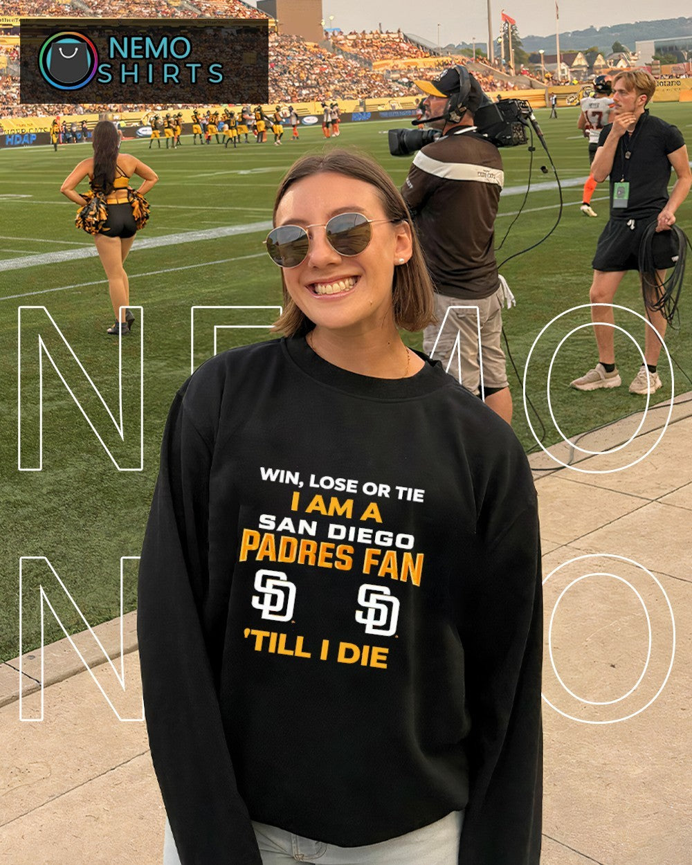 Win or lose or tie i am a San Diego Padres fan till i die shirt