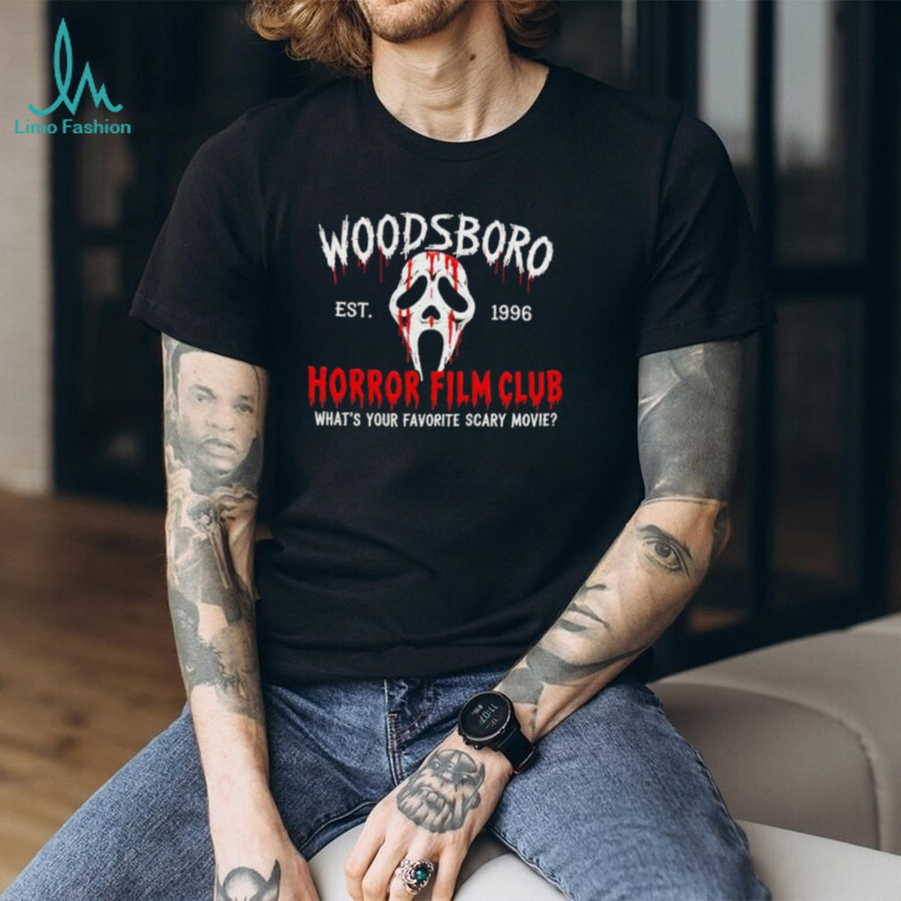 Woodsboro Horror Film Club What’s Your Favorite Scary Movie shirt